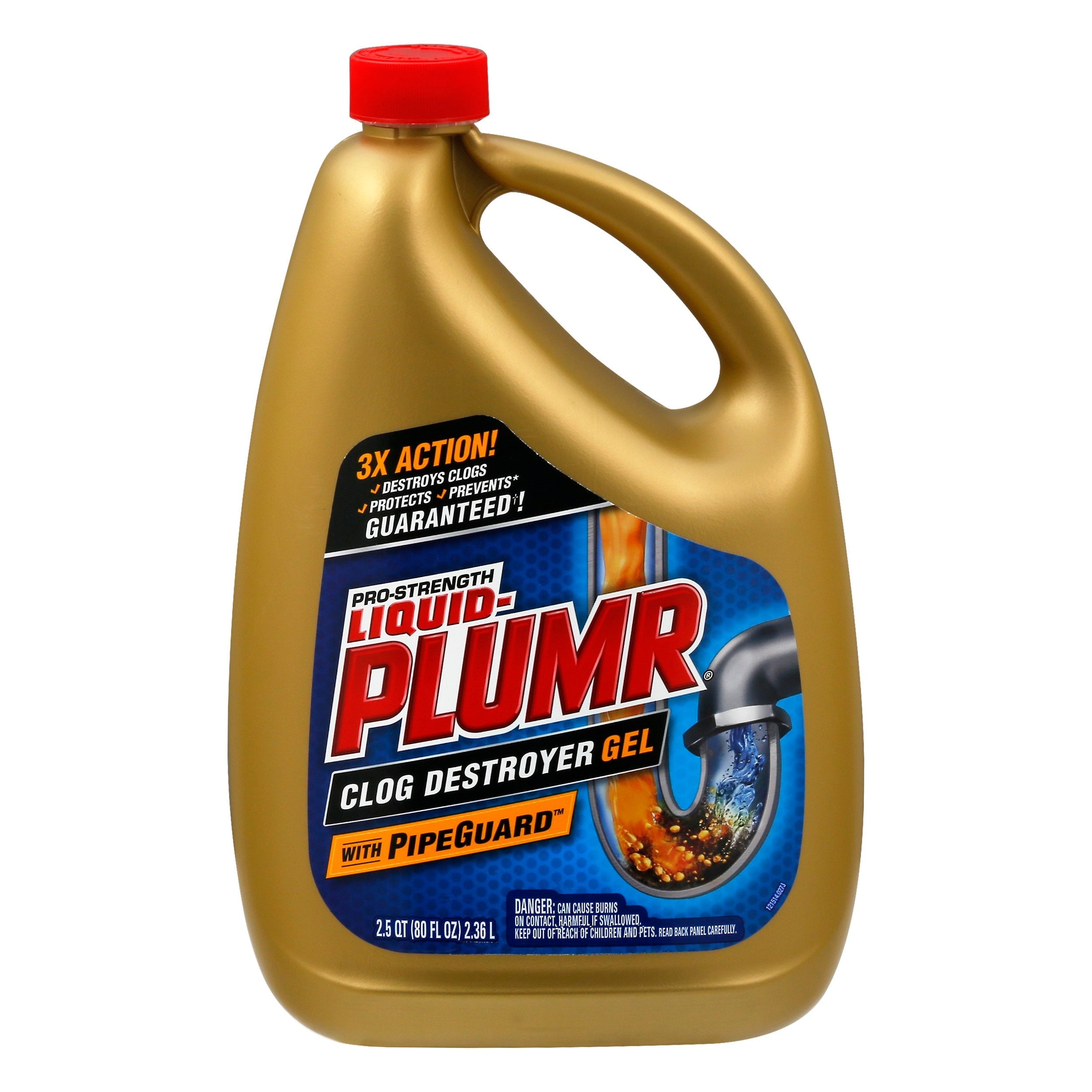 Liquid Plumber Drain Cleaner Professional Strength - 80 FZ 6 Pack ...