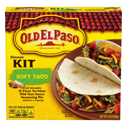 Old El Paso Dinner Kit Soft Taco - 12.5 OZ 12 Pack