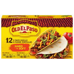Old El Paso Shells Taco Hard & Soft - 7.4 OZ 12 Pack