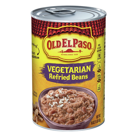Old El Paso Beans Refried Vegetables - 16 OZ 12 Pack