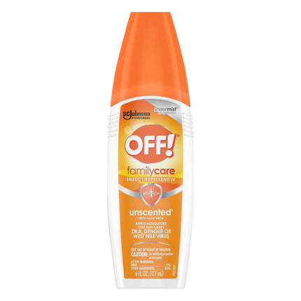 Off Unscented Insect Repellant IV With Aloe Vera - 6 FZ 12 Pack