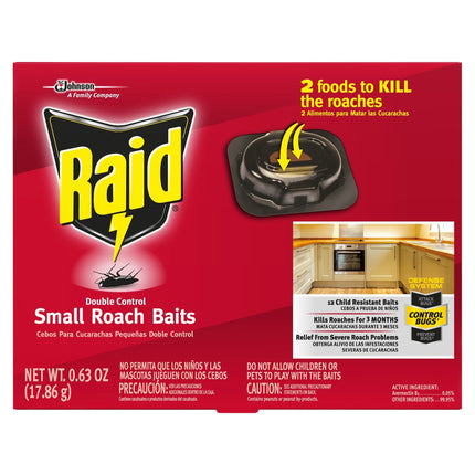 Raid Bug Killer Small Roach Baits - 12 CT 6 Pack