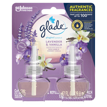 Glade Plug In Lavender Vanilla Twin Pack - 1.34 FZ 6 Pack