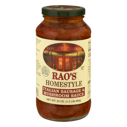 Rao's Italian Sausage & Mushroom Sauce - 24 OZ 12 Pack