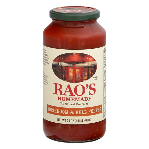 Rao's Mushroom & Bell Pepper Sauce - 24 OZ 12 Pack