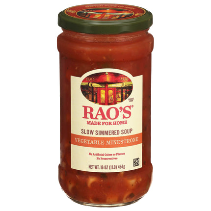 Rao's Italian Vegetable Minestrone Simmered Soup - 16 OZ 6 Pack