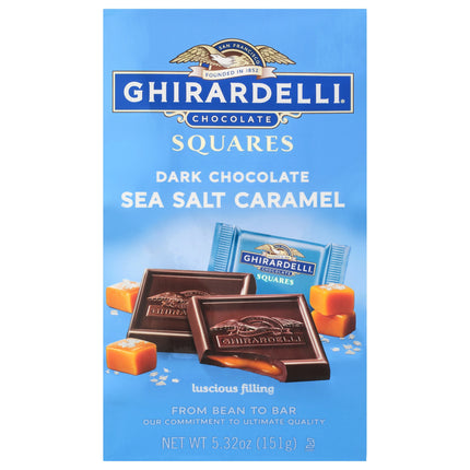 Ghirardelli Dark Chocolate & Sea Salt Caramel Squares - 5.32 OZ 6 Pack