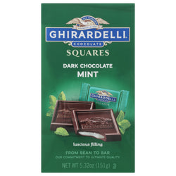 Ghirardelli Dark Chocolate & Mint Squares - 5.32 OZ 6 Pack