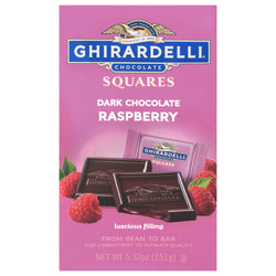 Ghirardelli Dark Chocolate & Raspberry Squares - 5.32 OZ 6 Pack