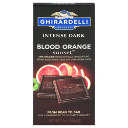 Ghirardelli Intense Dark Blood Orange Sunset Chocolate Bar - 3.5 OZ 12 Pack