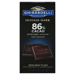 Ghirardelli Intense Dark Midnight Reverie 86% Cacao Bar - 3.17 OZ 12 Pack