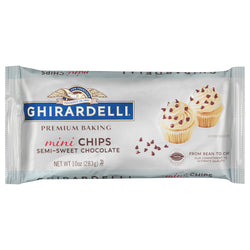 Ghirardelli Semi-Sweet Chocolate Mini Baking Chips - 10 OZ 12 Pack