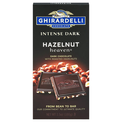 Ghirardelli Intense Dark Hazelnut Heaven - 3.5 OZ 12 Pack