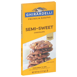 Ghirardelli Semi Sweet Chocolate Baking Bar - 4 OZ 12 Pack