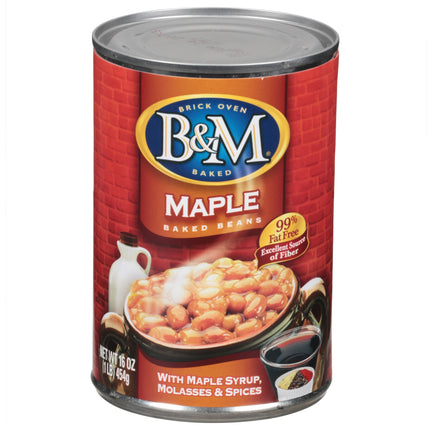 B&M Beans Baked Maple - 16 OZ 12 Pack