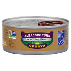 Genova Albacore Tuna In Water With Sea Salt - 5 OZ 12 Pack