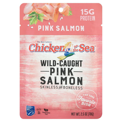 Chicken Of The Sea Salmon Pink Pouch - 2.5 OZ 12 Pack