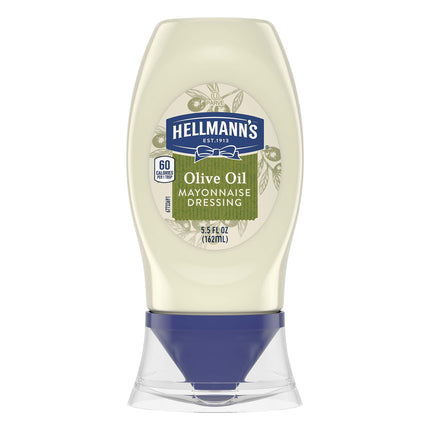 Hellmann's Squeeze Olive Oil Mayonnaise Dressing - 5.5 FZ 6 Pack