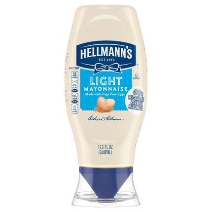 Hellmann's Light Mayonaise Squeeze - 11.5 FZ 12 Pack