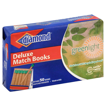 Diamond Deluxe Match Books - 50 CT 30 Pack