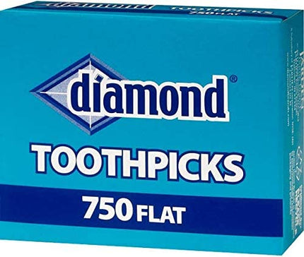 Diamond Toothpicks Flat - 750 CT 48 Pack
