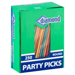 Diamond Toothpicks Colored - 250 CT 24 Pack