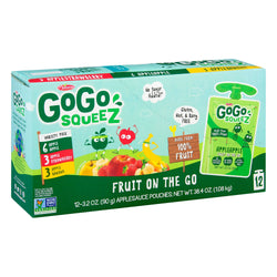 Gogo Squeez Fruit On The Go Applesauce Variety Pack - 38.4 OZ 6 Pack