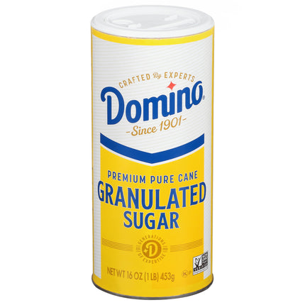 Domino Granulated Sugar Canister - 1 LB 12 Pack