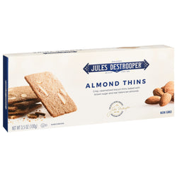 Jules Destrooper Almond Thins Butter Cookie - 3.5 OZ 12 Pack