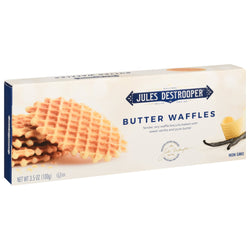 Jules Destrooper Vanilla Flavored Butter Waffle Cookie - 3.52 OZ 12 Pack