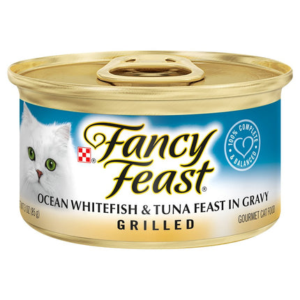 Fancy Feast Grilled Ocean Whitefish & Tuna Feast - 3 OZ 24 Pack