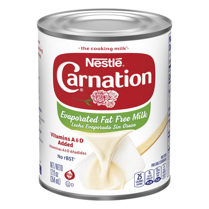 Carnation Milk Evaporated Fat Free - 12 FZ 24 Pack