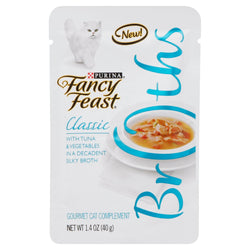 Fancy Feast Classic Broths With Tuna & Vegetables - 1.4 OZ 16 Pack