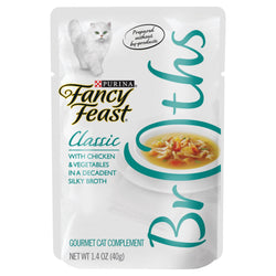 Fancy Feast Classic Broths With Chicken & Vegetables - 1.4 OZ 16 Pack