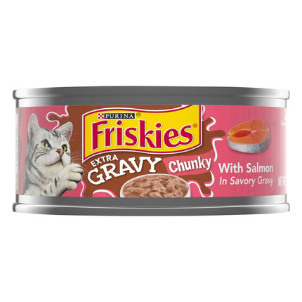 Friskies Extra Gravy Chunky With Salmon - 5.5 OZ 24 Pack