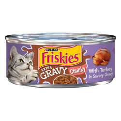 Friskies Extra Gravy Chunky With Turkey - 5.5 OZ 24 Pack