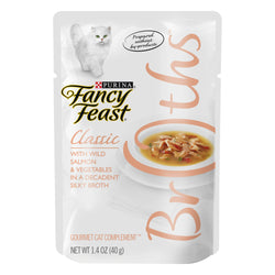 Fancy Feast Classic Broths With Wild Salmon & Vegetables - 1.4 OZ 16 Pack