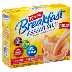 Carnation Drink Mix Instant Breakfast Strawberry - 12.6 OZ 6 Pack
