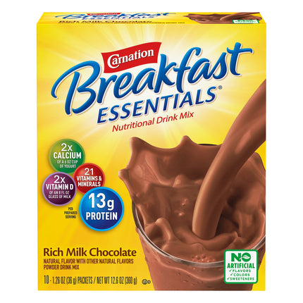 Carnation Drink Mix Instant Breakfast Rich Milk Chocolate - 12.6 OZ 6 Pack