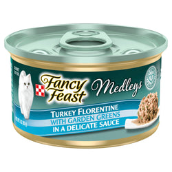 Fancy Feast Medleys Turkey Florentine With Garden Greens - 3 OZ 24 Pack