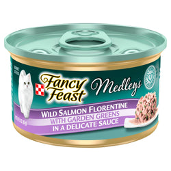 Fancy Feast Medleys Wild Salmon Florentine With Garden Greens - 3 OZ 24 Pack