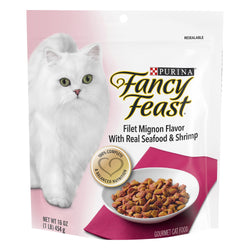 Fancy Feast Filet Mignon Flavor With Real Seafood & Shrimp - 16 OZ 4 Pack