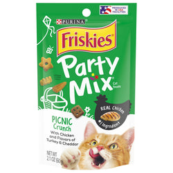 Friskies Cat Treat Crunchy Party Mix Picnic - 2.1 OZ 10 Pack