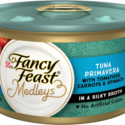 Fancy Feast Medleys Tuna Primavera With Garden Veggies & Greens - 3 OZ 24 Pack