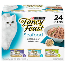 Fancy Feast Grilled Seafood Collection - 3 OZ Cans 24 Pack