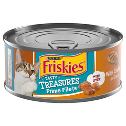 Friskies Tasty Treasures Chicken & Cheese In Gravy - 5.5 OZ 24 Pack