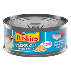 Friskies Tasty Treasures Ocean Whitefish Tuna & Cheese In Gravy - 5.5 OZ 24 Pack
