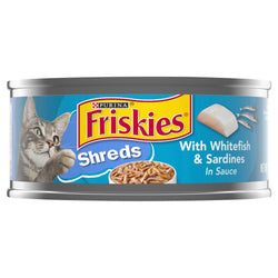 Friskies Savory Shreds Ocean Whitefish & Tuna - 5.5 OZ 24 Pack