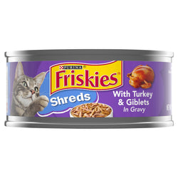 Friskies Savory Shreds Turkey Giblets - 5.5 OZ 24 Pack