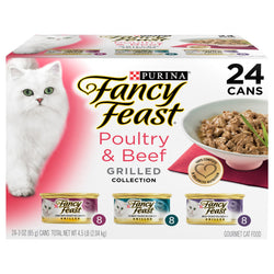 Fancy Feast Grilled Poultry & Beef Collection - 3 OZ Cans 24 Pack